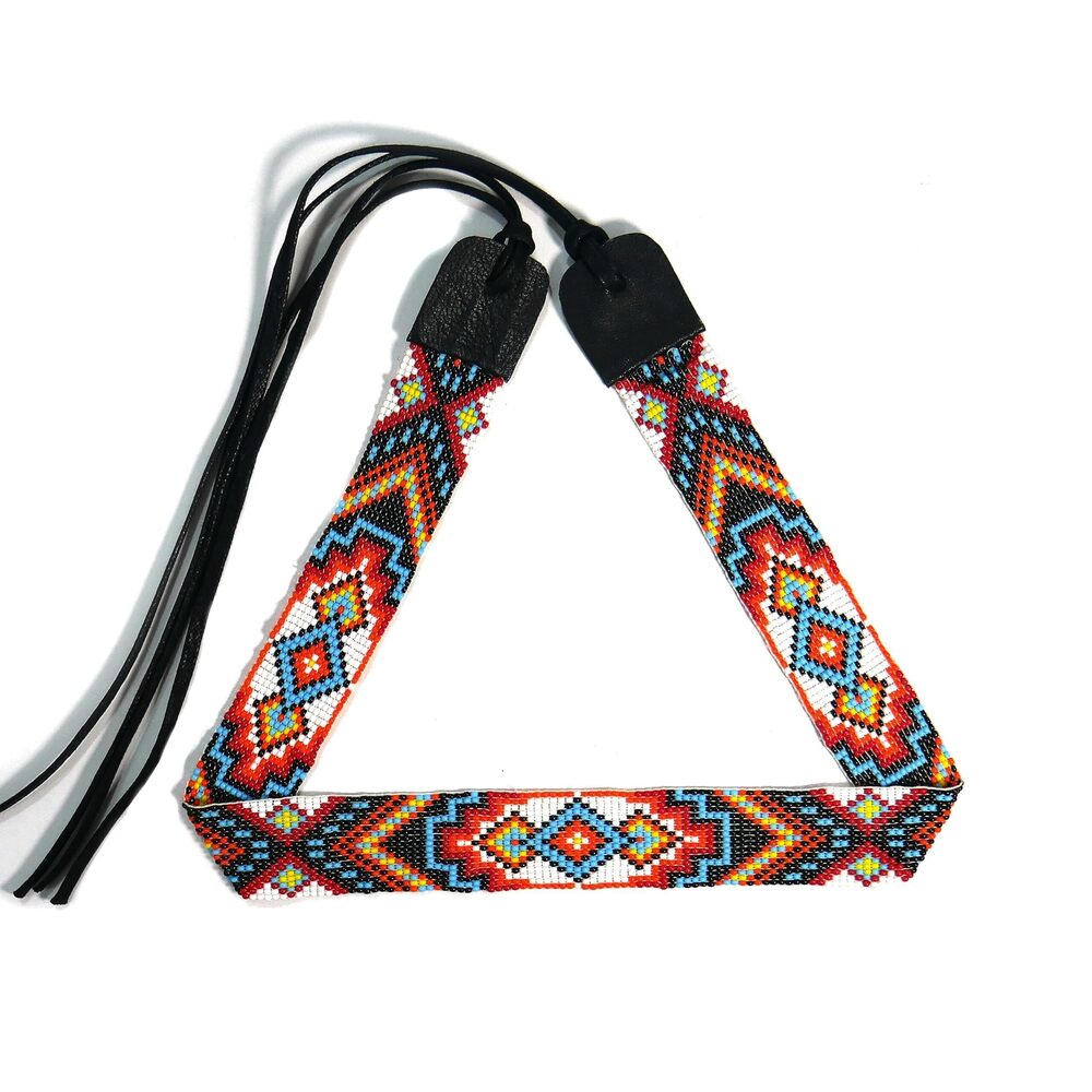 8341 Beaded Hat band Native American Style Southwestern Cowboy Rode